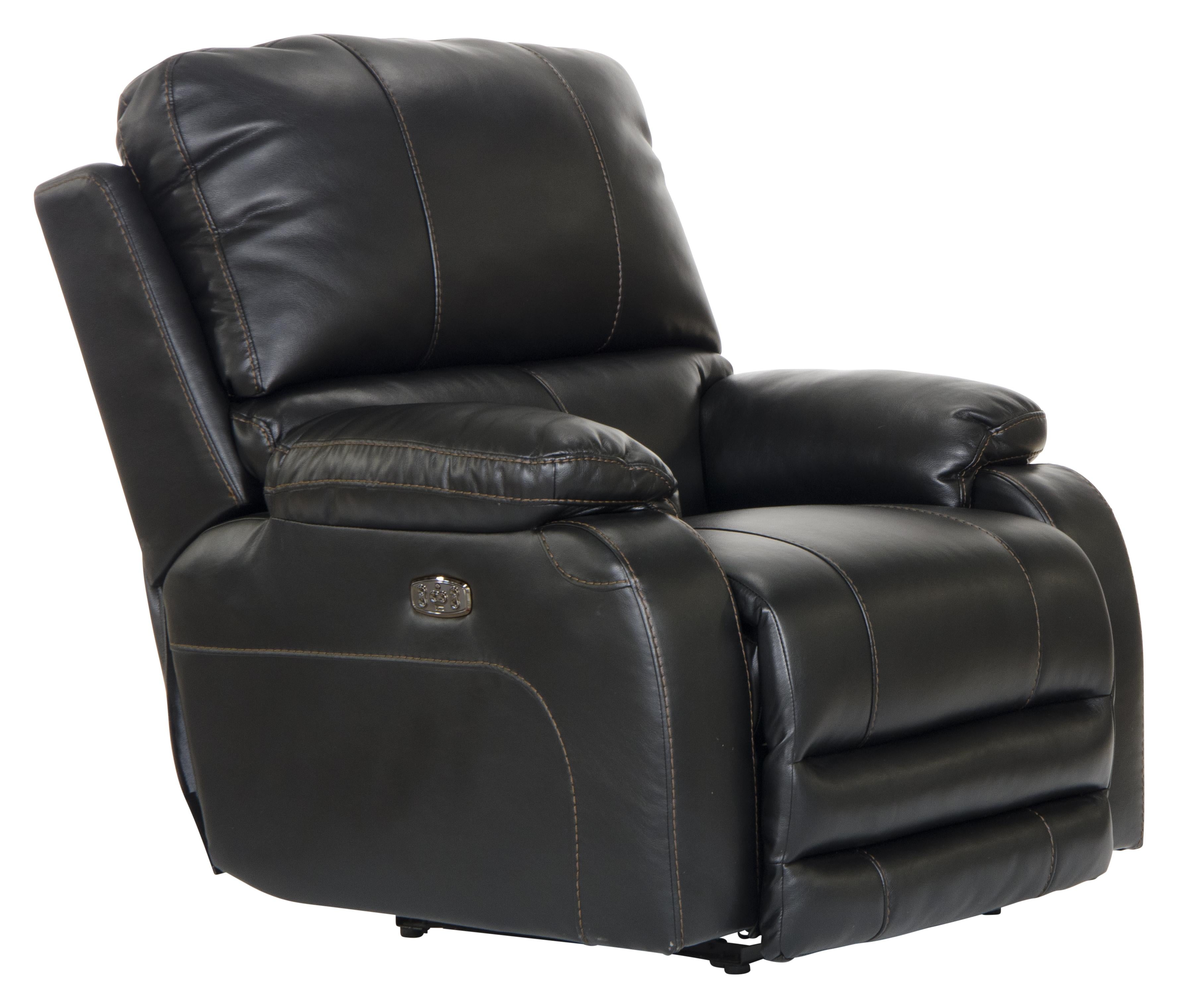 Thornton Power Lay Flat Recliner with Power Adjustable Headrest and Lumbar Support - Luxury Home Furniture (MI)