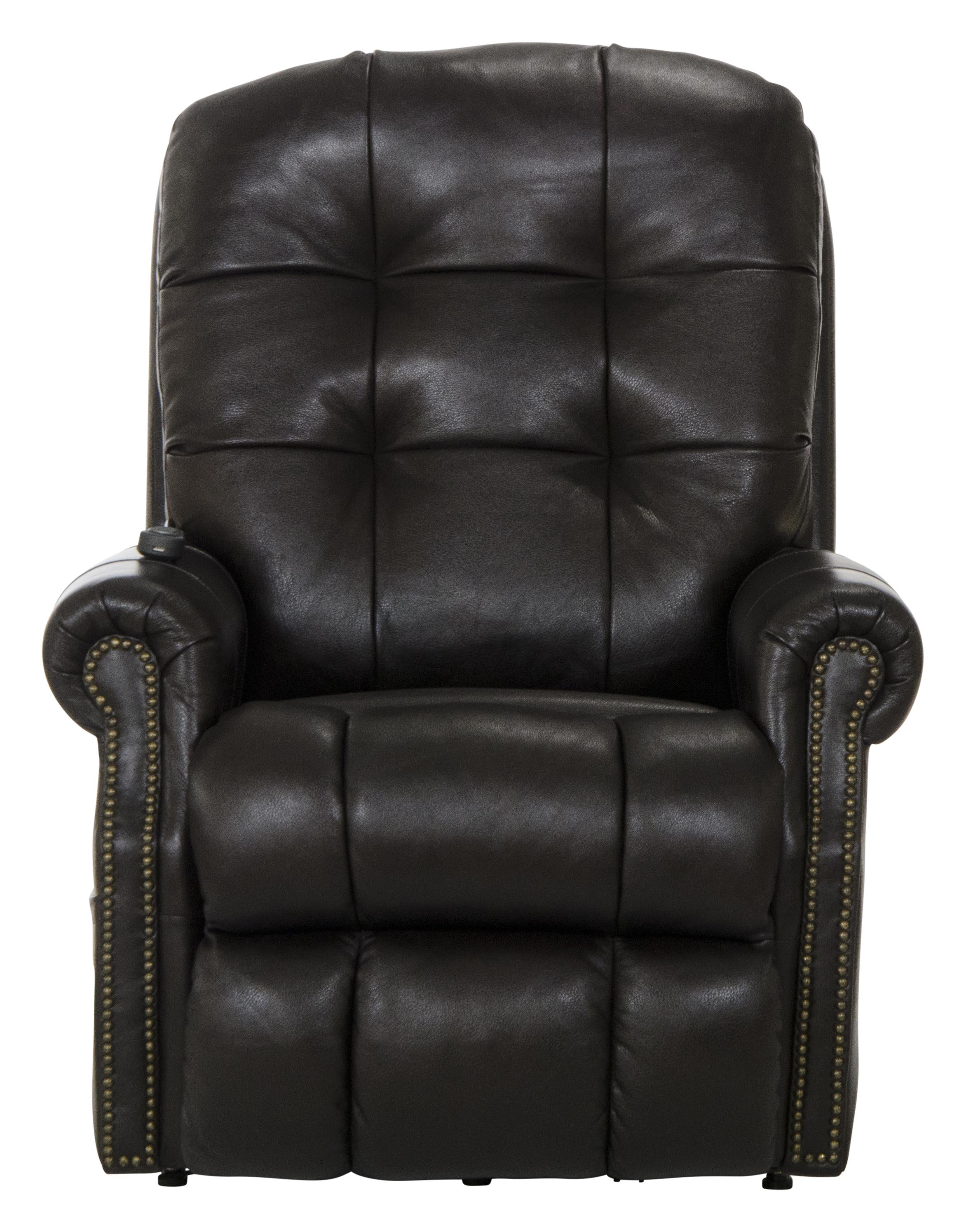 Madison Italian Leather Power Lift Lay Flat Recliner with Heat & Massage