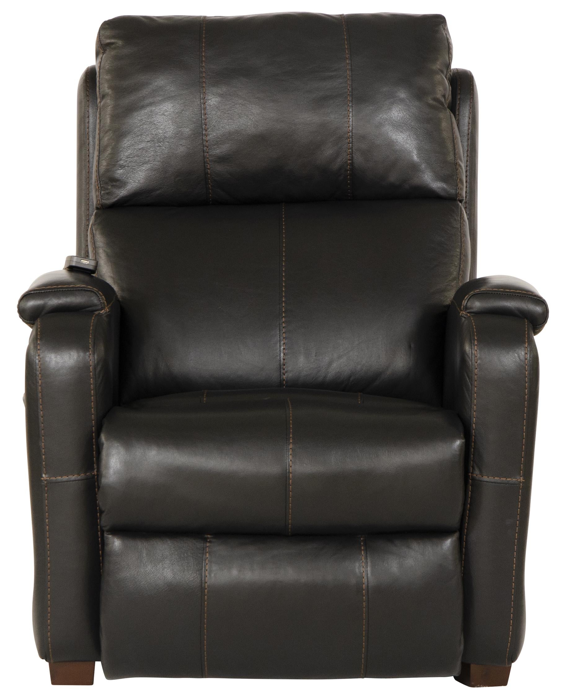 Reliever Leather Power Lay Flat Recliner with Power Adjustable Headrest and Lumbar, Zero Gravity and CR3 Therapeutic Massage - Luxury Home Furniture (MI)
