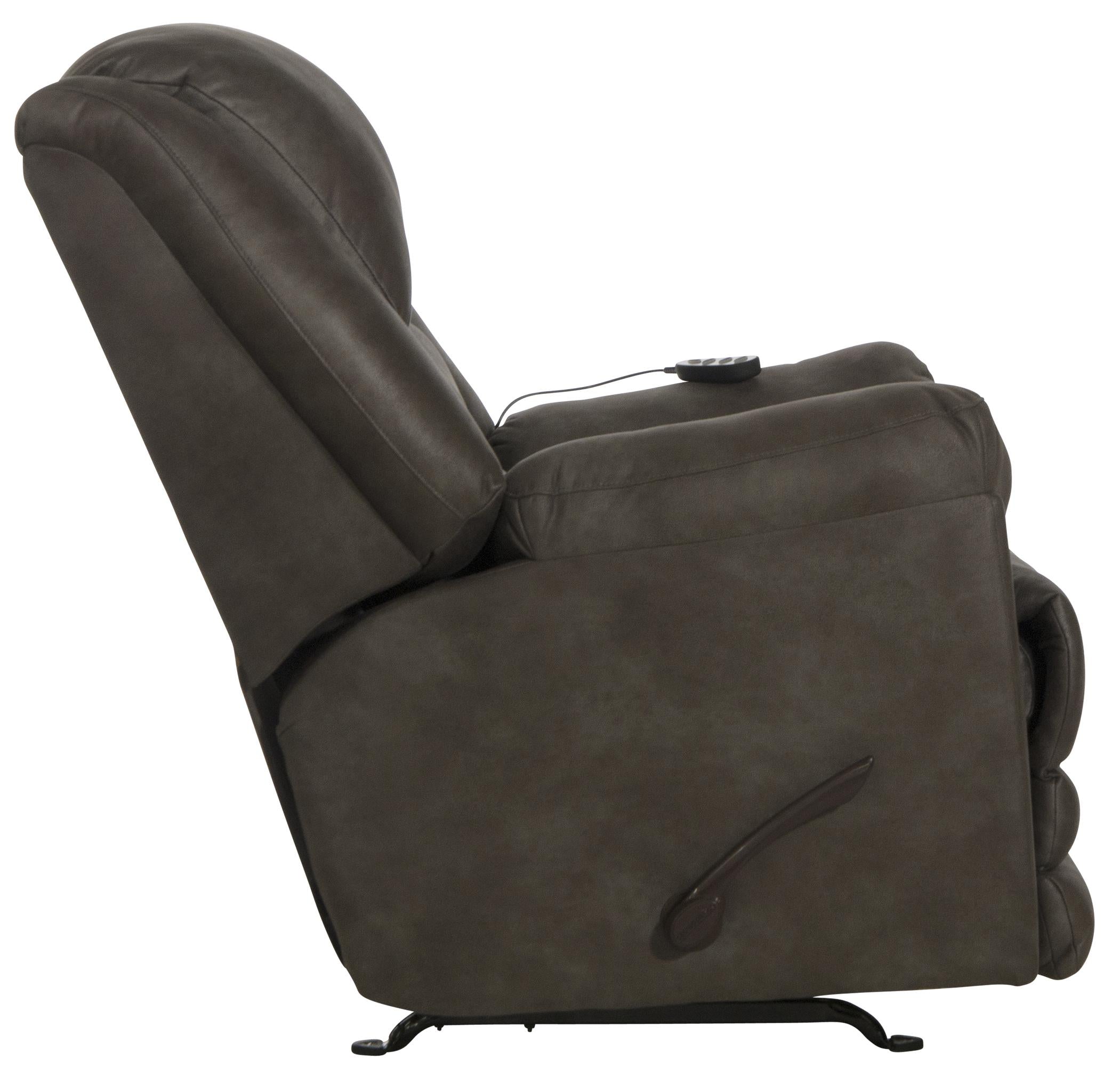 Hayden Extra Extension Rocker Recliner with Heat and Massage - Luxury Home Furniture (MI)