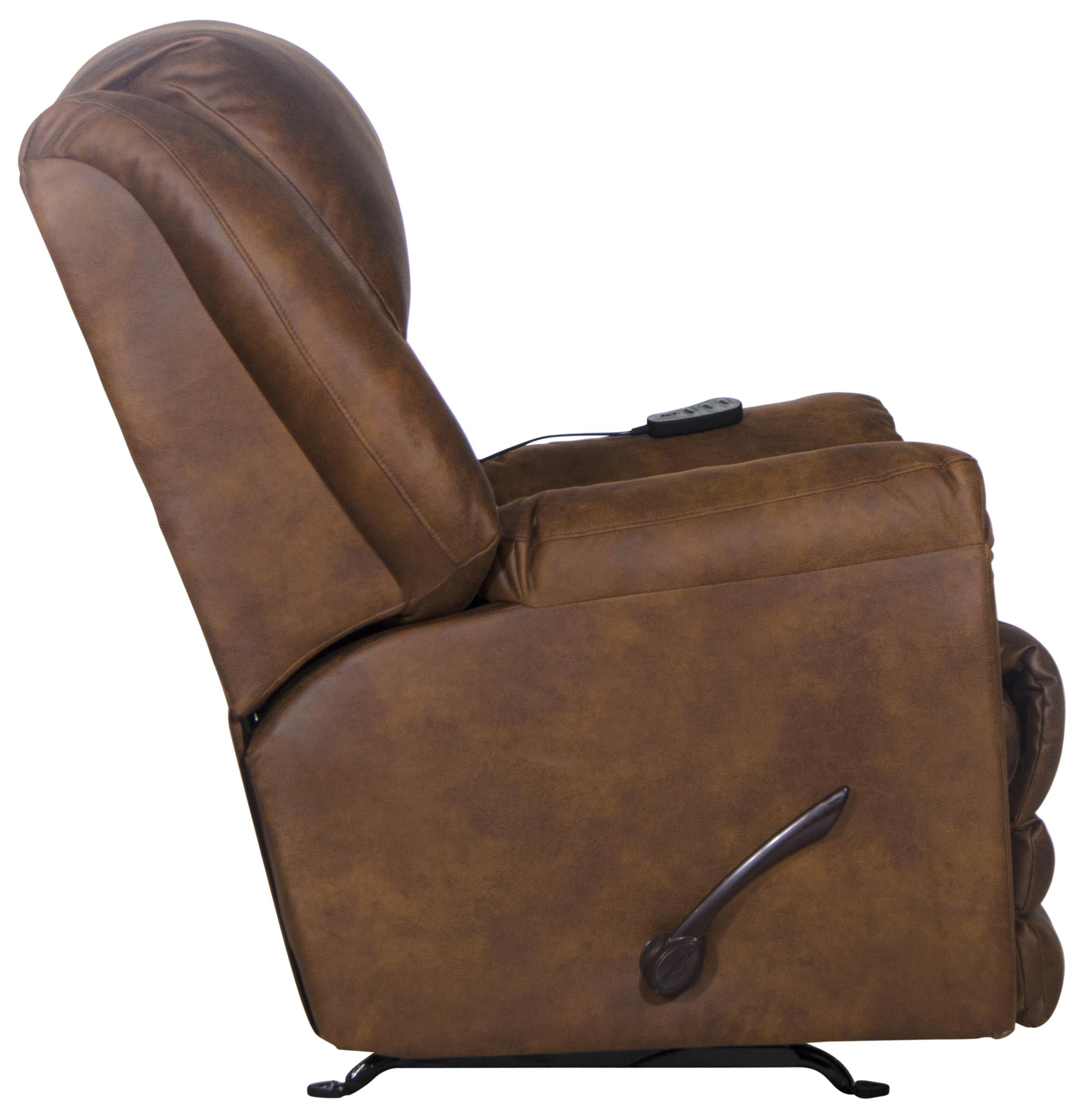 Hayden Extra Extension Rocker Recliner with Heat and Massage - Luxury Home Furniture (MI)