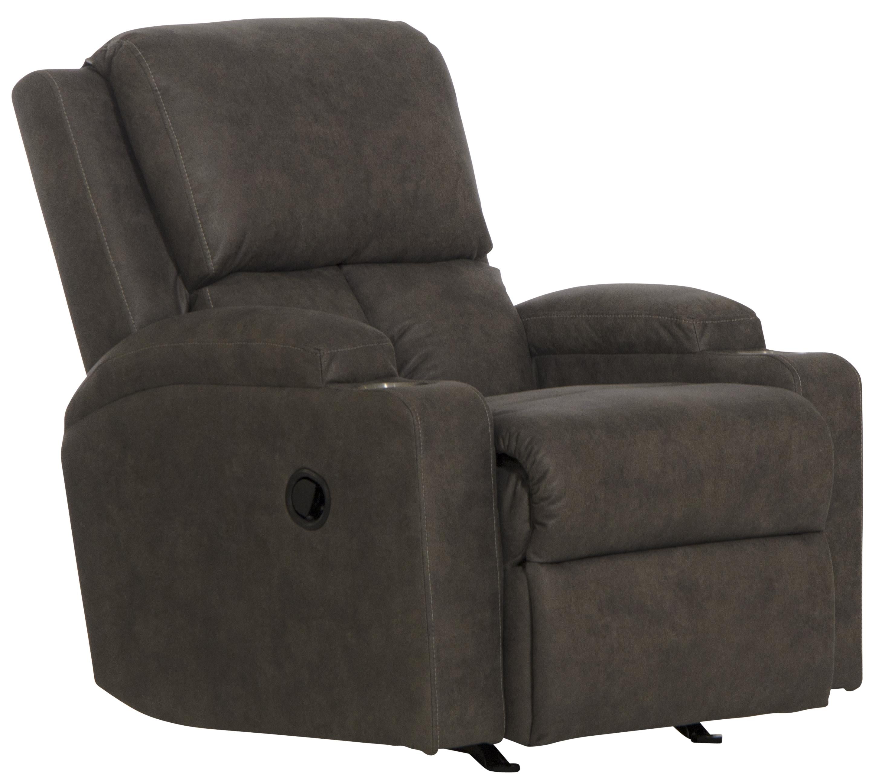 Kyle Rocker Recliner with Two Cupholders - Luxury Home Furniture (MI)