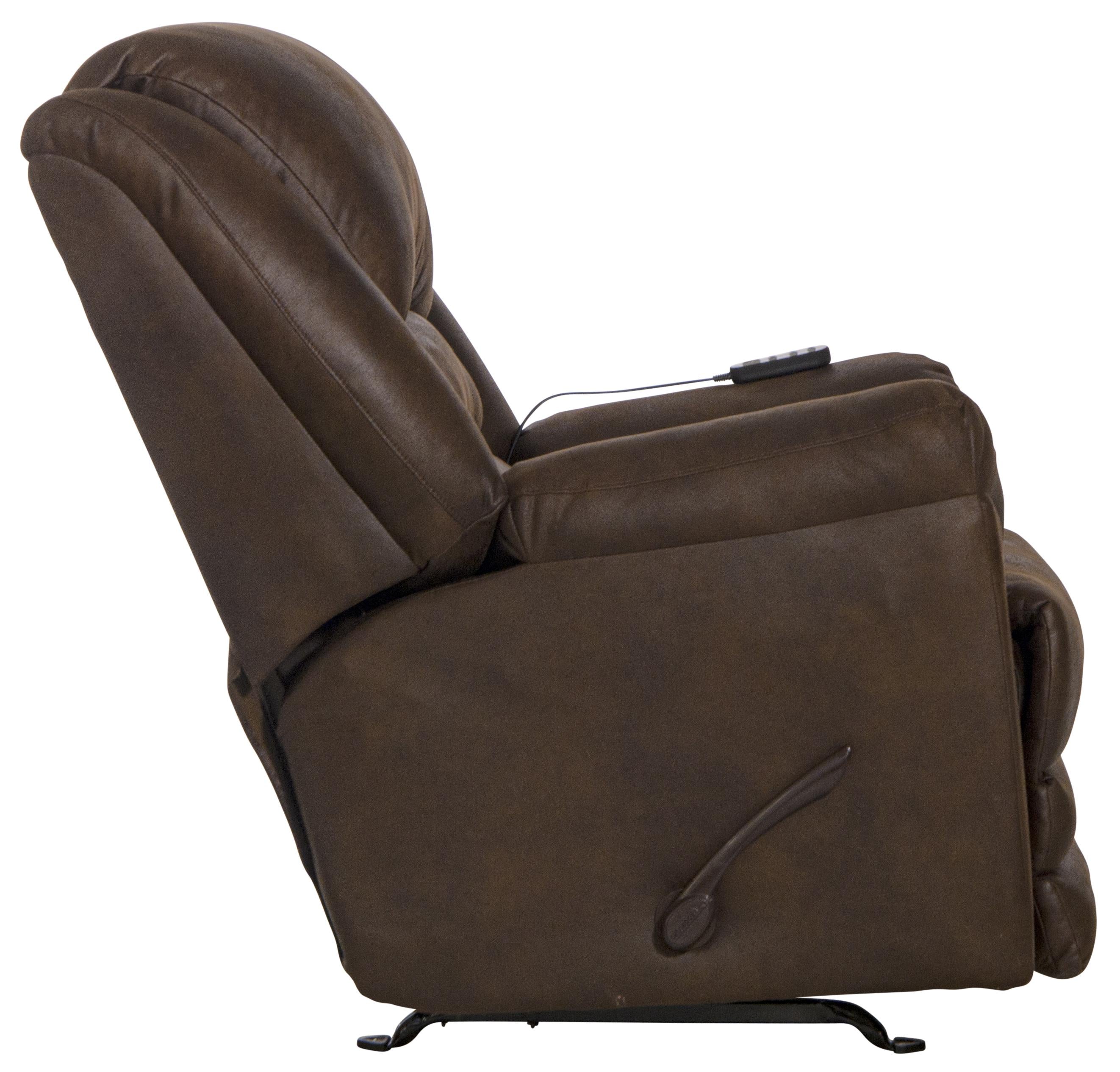 Hayden Extra Extension Rocker Recliner with Heat and Massage - Luxury Home Furniture (MI)