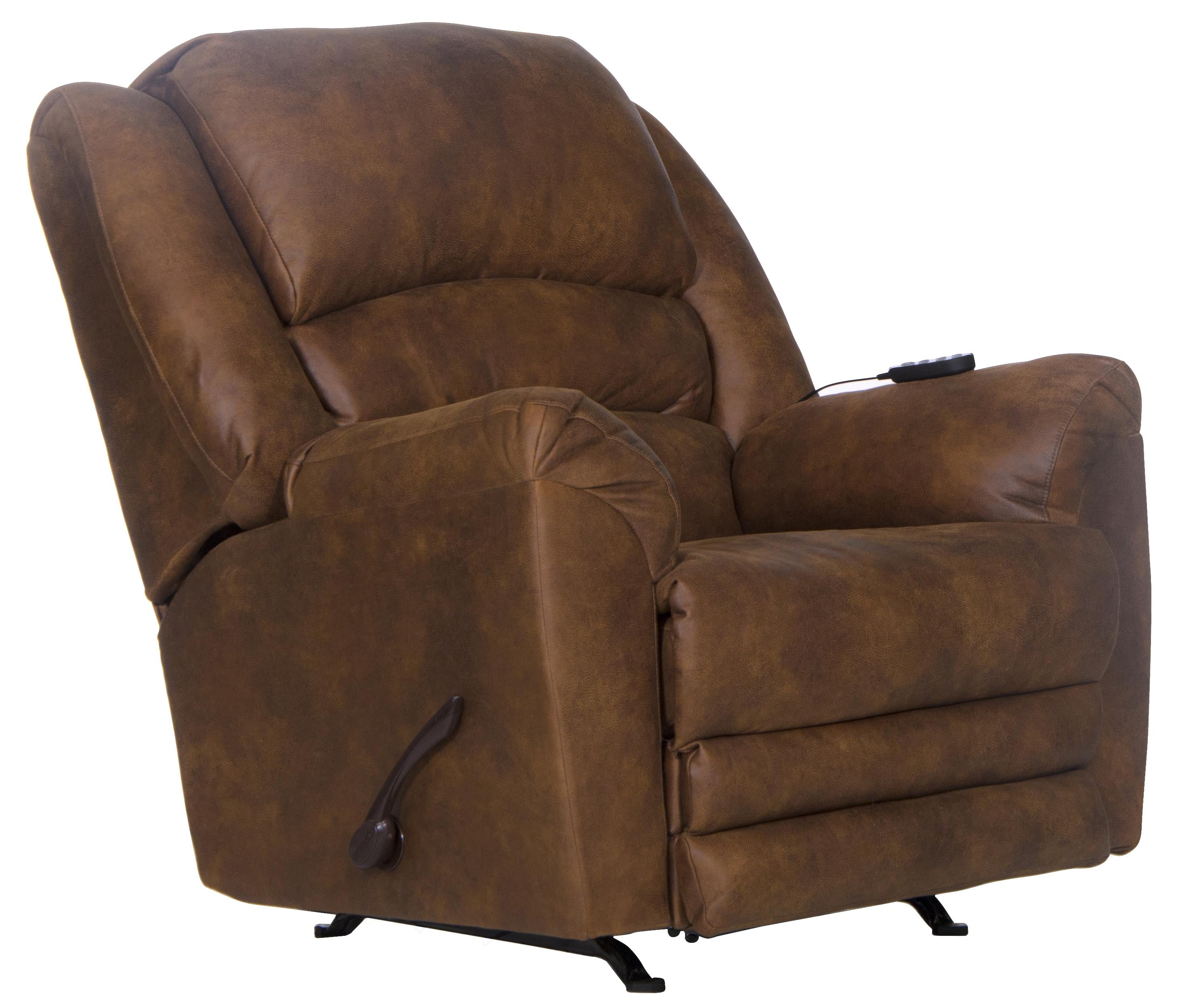 Hayden Extra Extension Rocker Recliner with Heat and Massage - Luxury Home Furniture (MI)