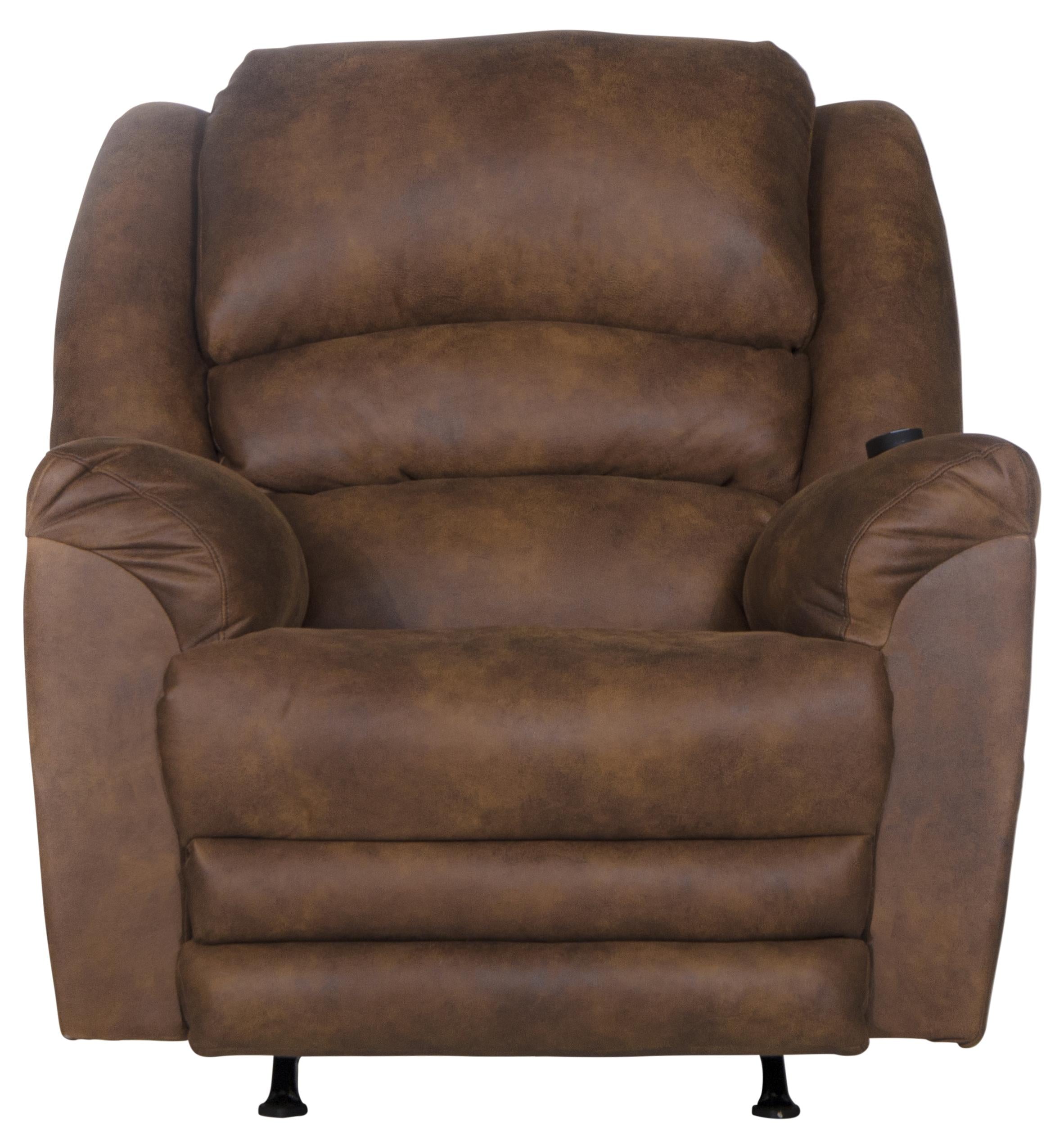 Hayden Extra Extension Rocker Recliner with Heat and Massage - Luxury Home Furniture (MI)