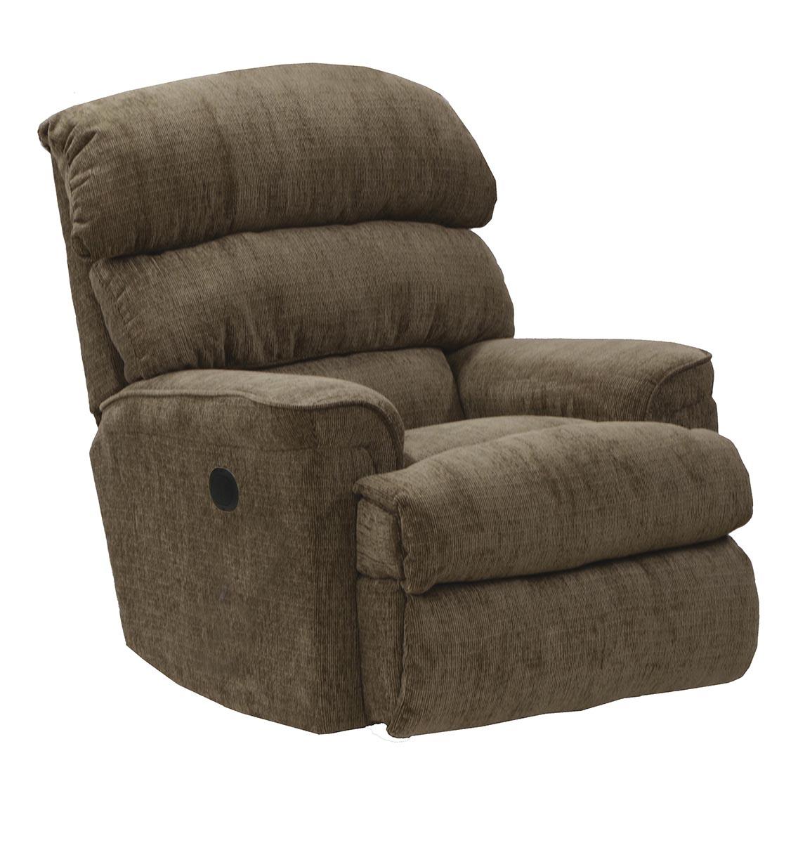 Catnapper Pearson Rocker Recliner in Coffee