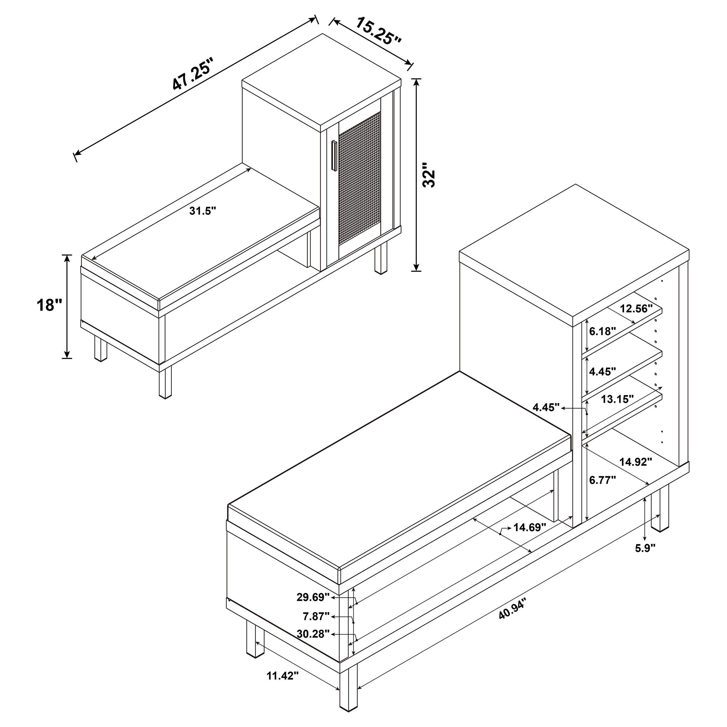 Teller Storage Bench - Luxury Home Furniture (MI)