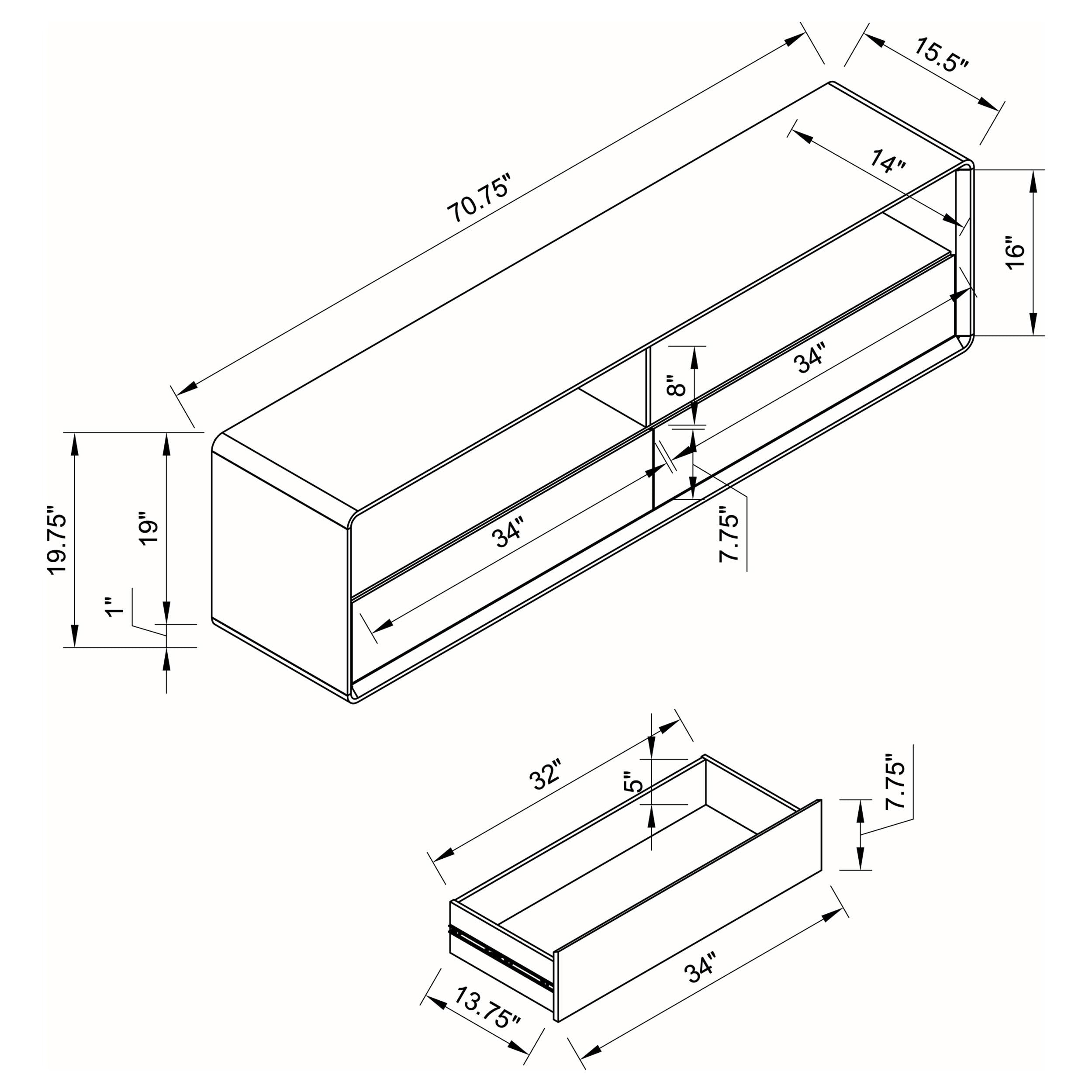 Ellice TV Stand - Luxury Home Furniture (MI)