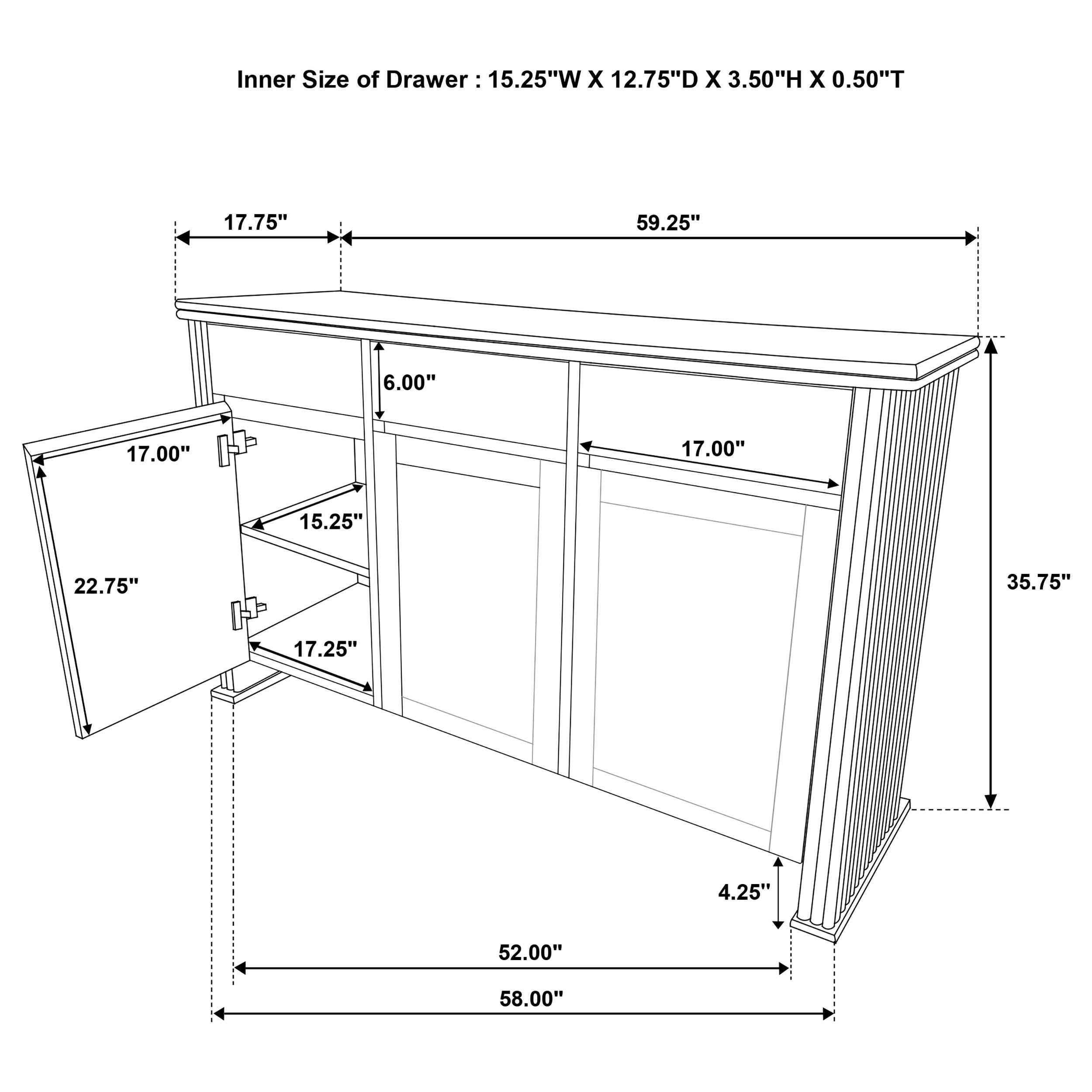 Adina Sideboard - Luxury Home Furniture (MI)