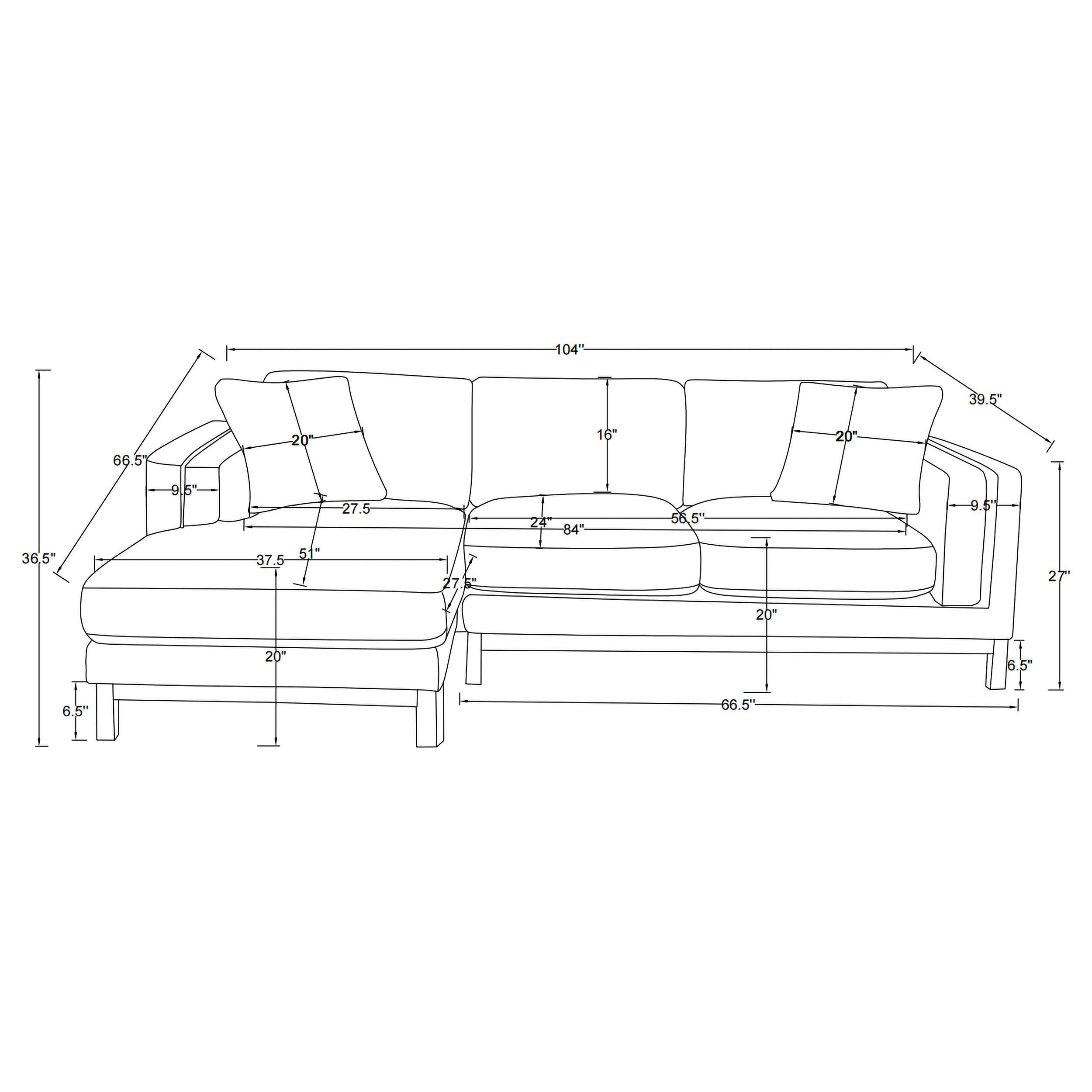 Geneva Sectional Sofa - Luxury Home Furniture (MI)
