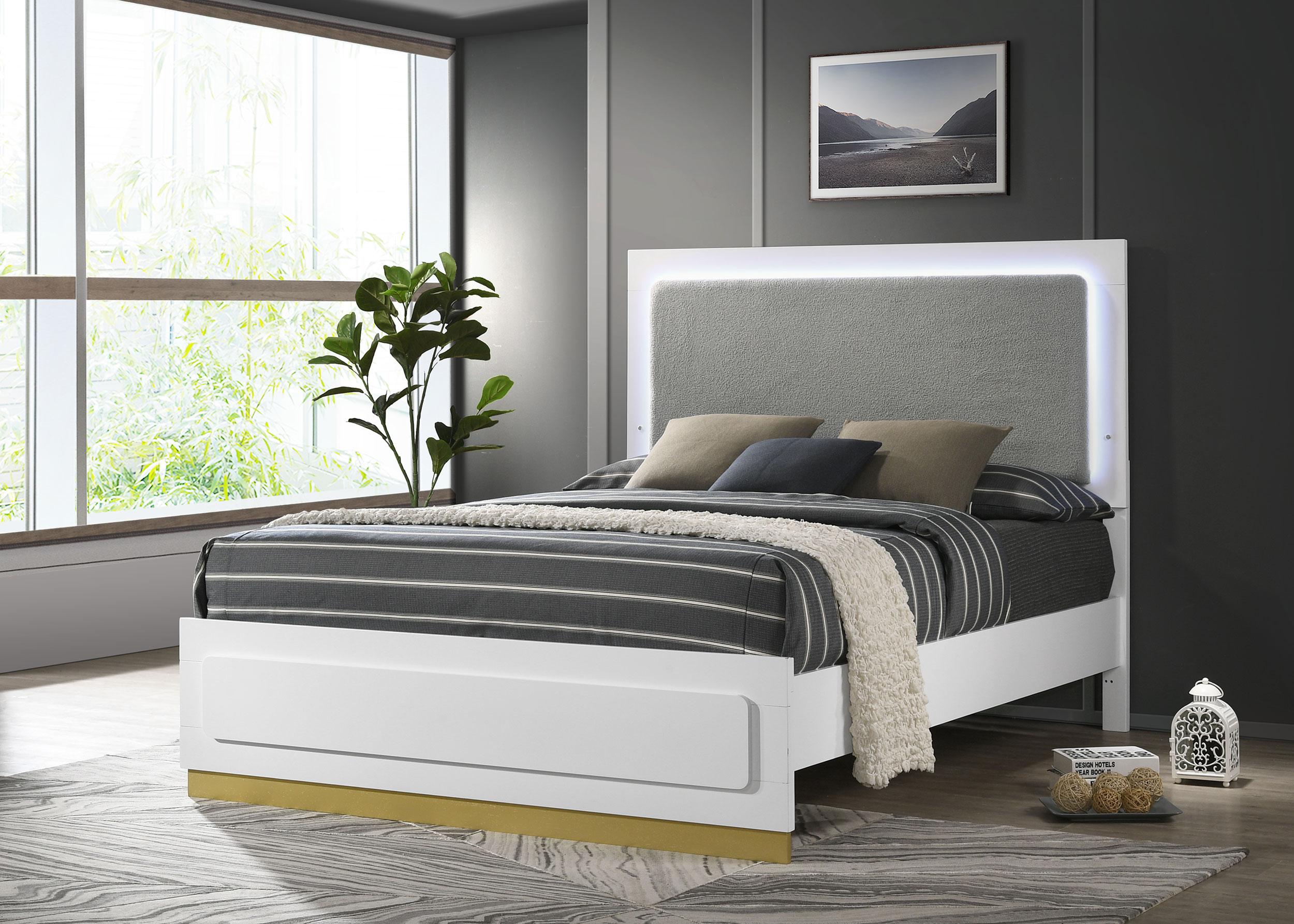 Caraway Panel Bed with LED Lighting