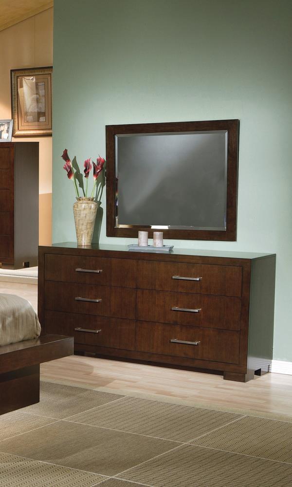 Jessica 6-drawer Dresser Cappuccino - Luxury Home Furniture (MI)