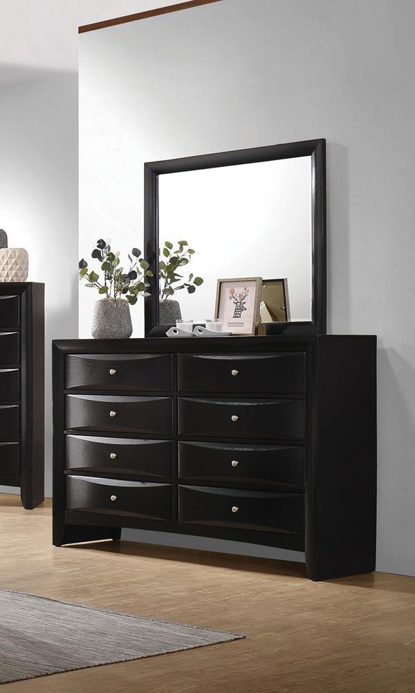 Briana Rectangle Dresser Mirror Black - Luxury Home Furniture (MI)