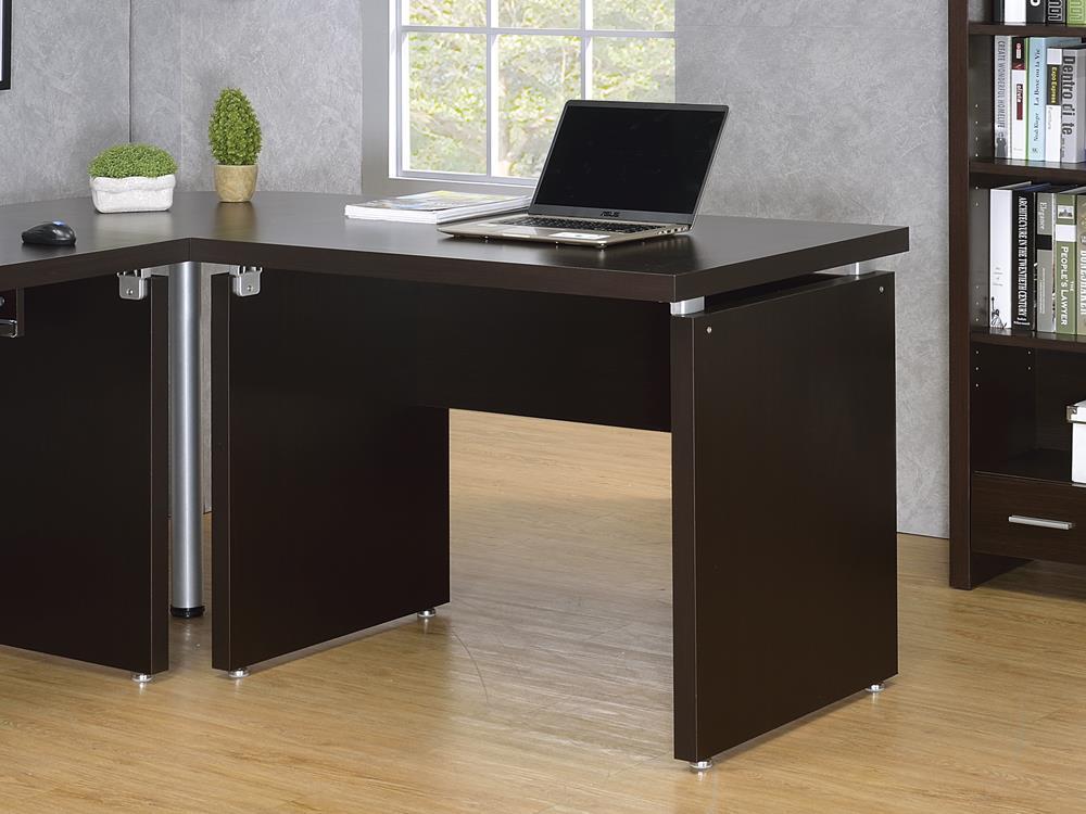 Skylar Extension Desk Cappuccino - Luxury Home Furniture (MI)