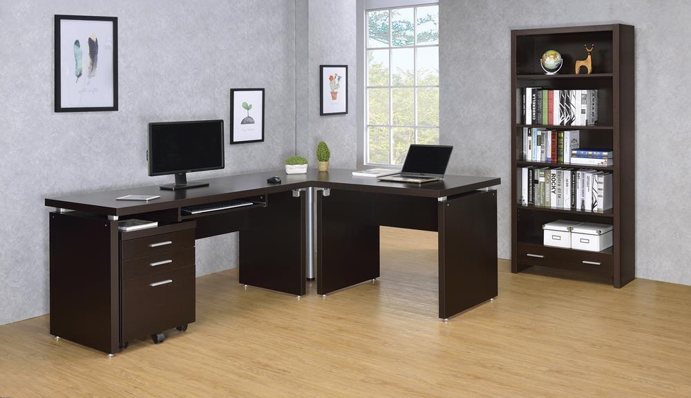 Skylar Extension Desk Cappuccino - Luxury Home Furniture (MI)