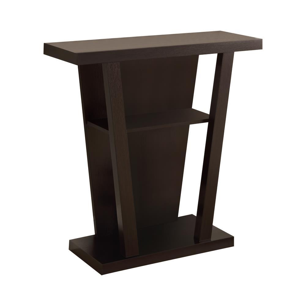 Evanna 2-shelf Console Table Cappuccino - Luxury Home Furniture (MI)