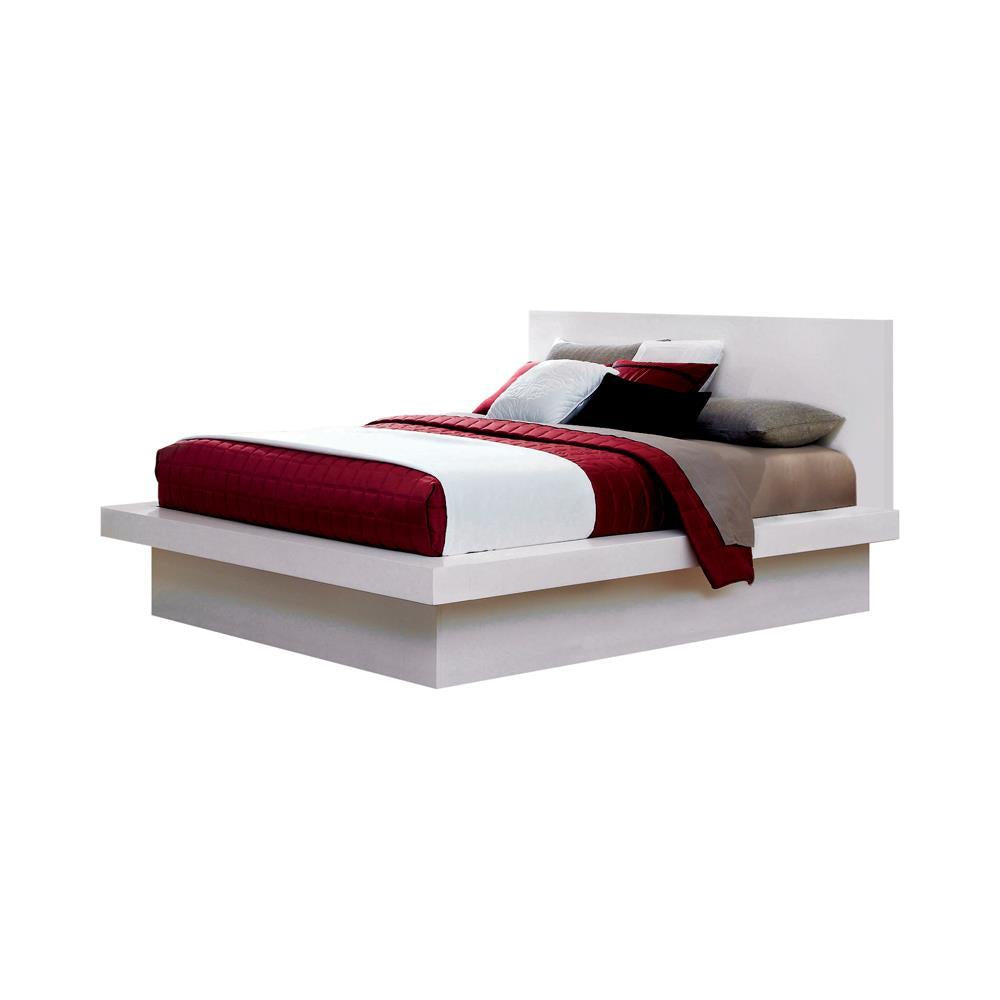 Jessica California King, E.king, & Queen Bed with Storage Headboard Cappuccino - Luxury Home Furniture (MI)