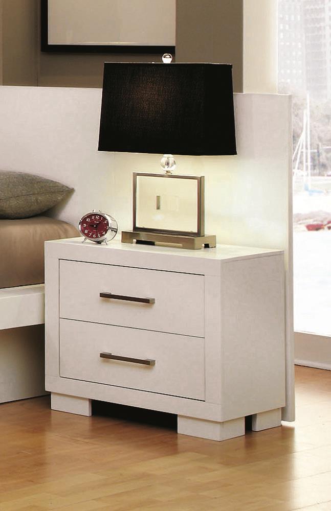 Jessica Nightstand Panels White (Set of 2) - Luxury Home Furniture (MI)