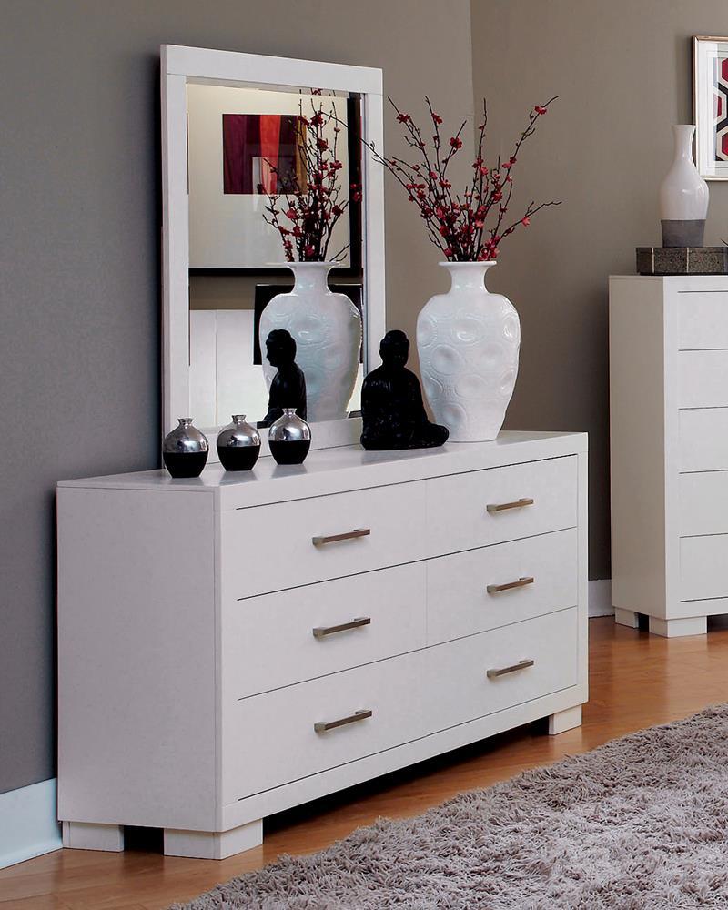 Jessica 6-drawer Dresser White - Luxury Home Furniture (MI)
