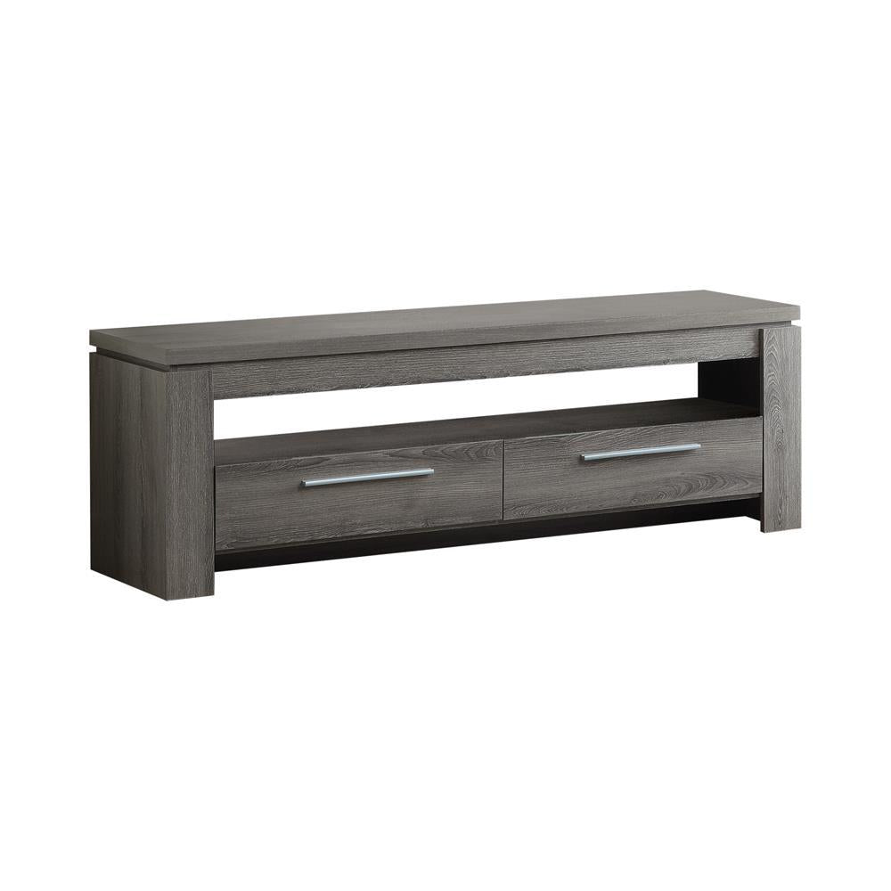 Elkton 2-drawer TV Console Weathered Grey - Luxury Home Furniture (MI)