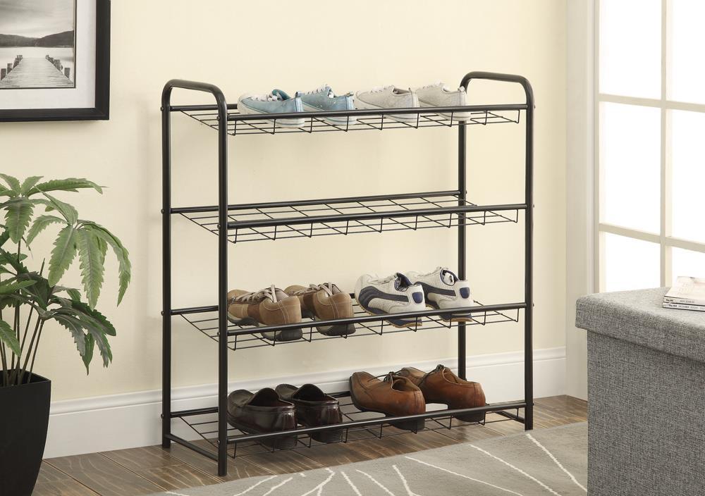 Vivian 3-drawer Shoe Cabinet Black - Luxury Home Furniture (MI)