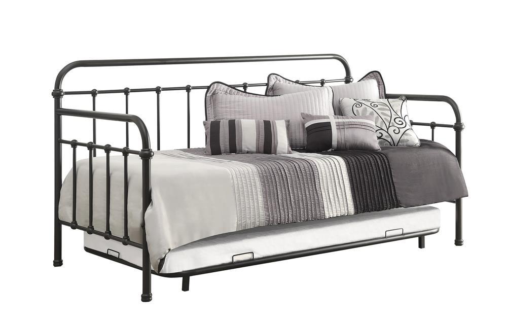 Livingston Daybed with Trundle Dark Bronze - Luxury Home Furniture (MI)