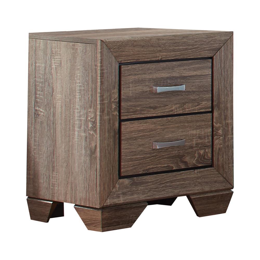 Kauffman 2-drawer Nightstand Washed Taupe - Luxury Home Furniture (MI)