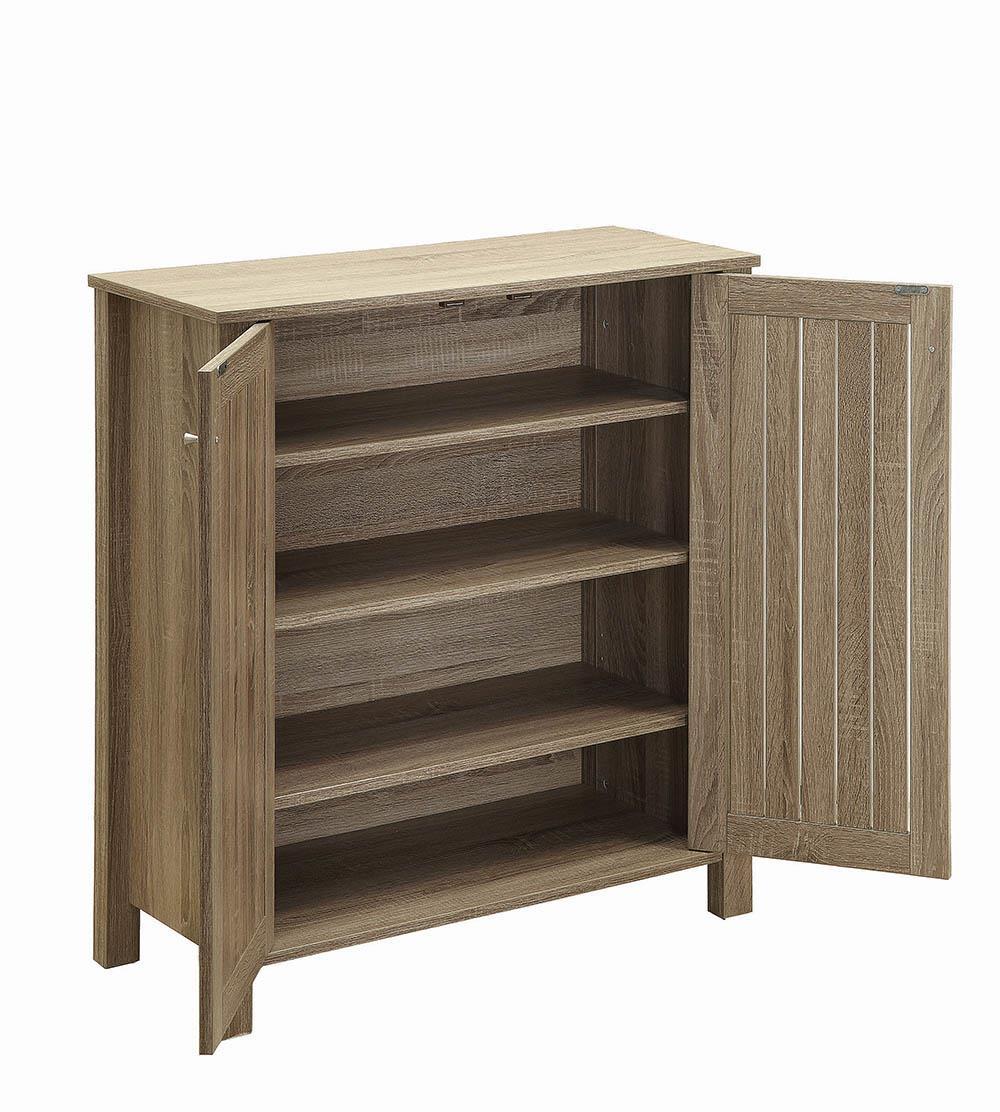 Marisa 4-shelf Shoe Cabinet Dark Taupe - Luxury Home Furniture (MI)