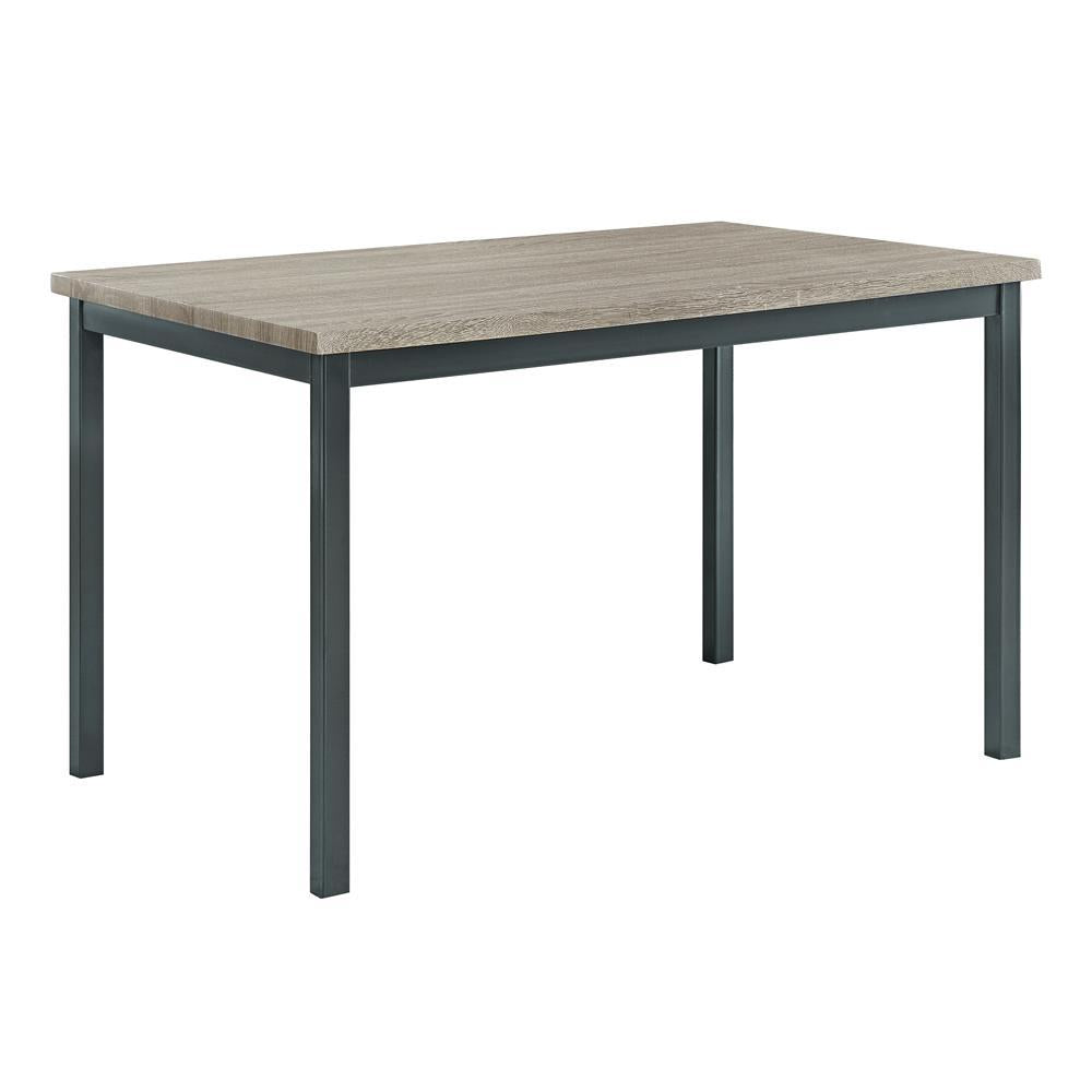 Garza Rectangular Dining Table Black - Luxury Home Furniture (MI)