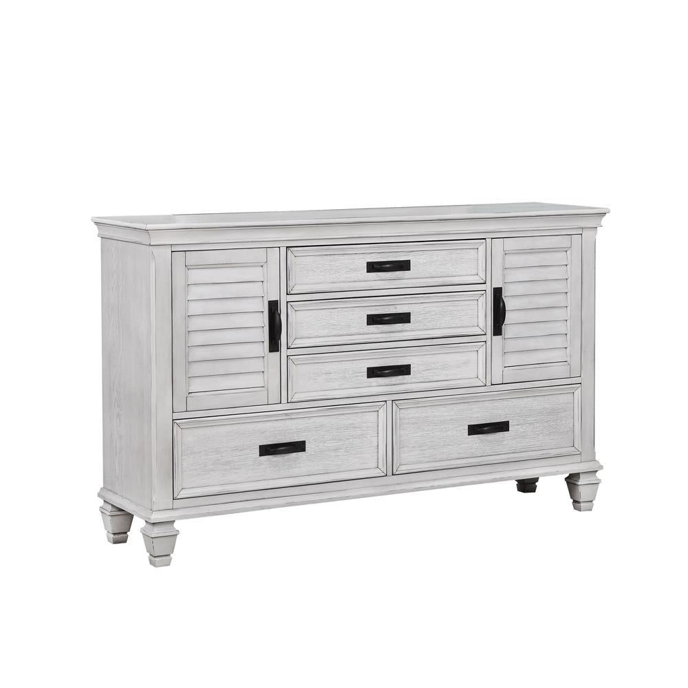 Franco 5-drawer Dresser Antique White - Luxury Home Furniture (MI)