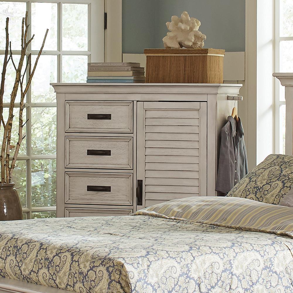 Franco 5-drawer Chest Antique White - Luxury Home Furniture (MI)