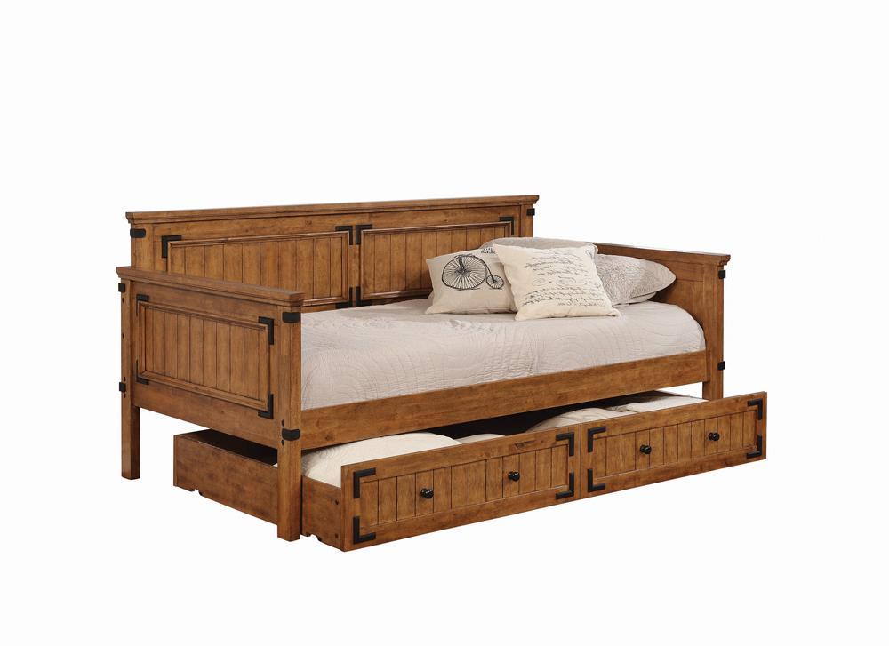 Oakdale Twin Daybed Rustic Honey - Luxury Home Furniture (MI)