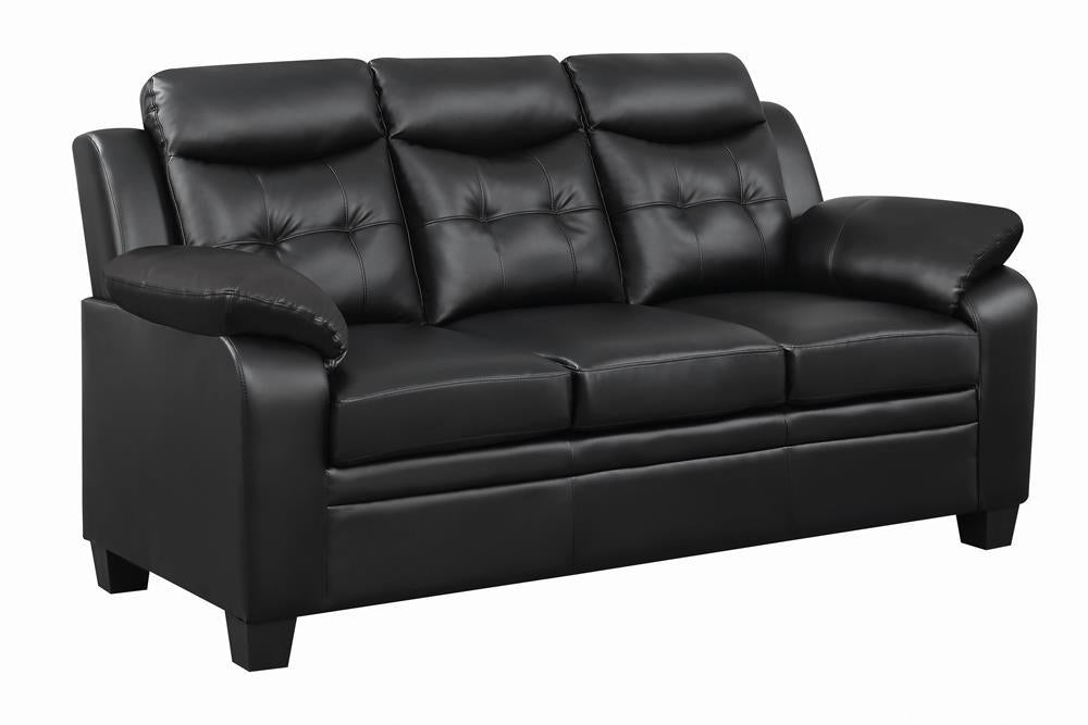 Finley Tufted Upholstered Sofa Black - Luxury Home Furniture (MI)