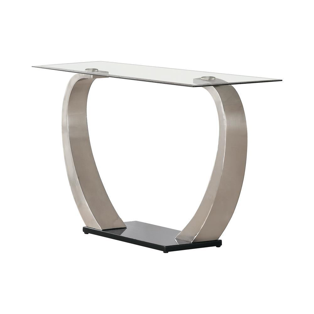 Pruitt Rectangular Sofa Table Satin - Luxury Home Furniture (MI)