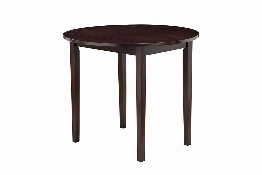 Bucknell 3-piece Dining Set with Drop Leaf Cappuccino and Tan - Luxury Home Furniture (MI)