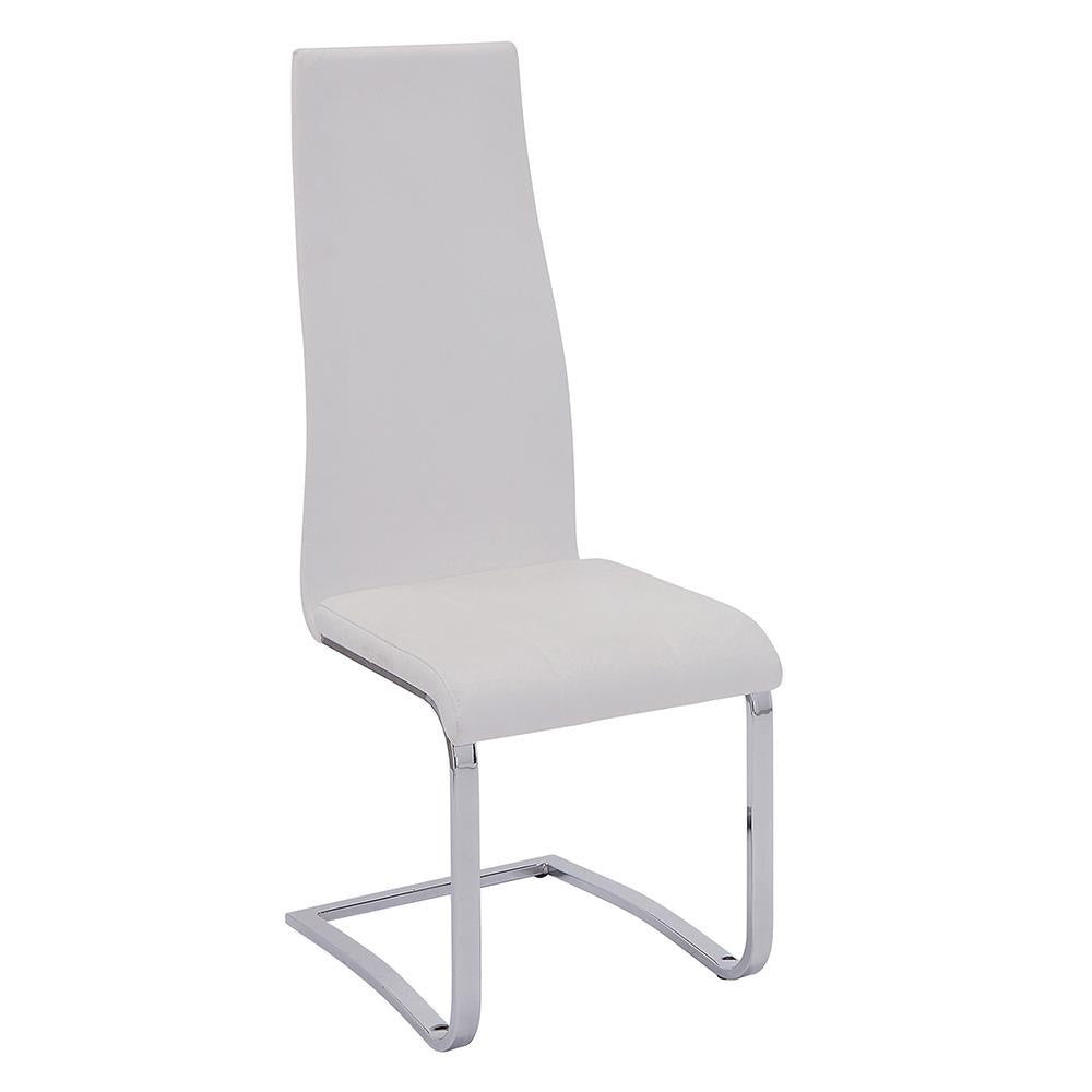 Montclair High Back Dining Chairs Black and Chrome (Set of 4) - Luxury Home Furniture (MI)