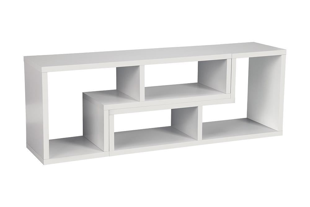 Velma Convertible TV Console and Bookcase White - Luxury Home Furniture (MI)