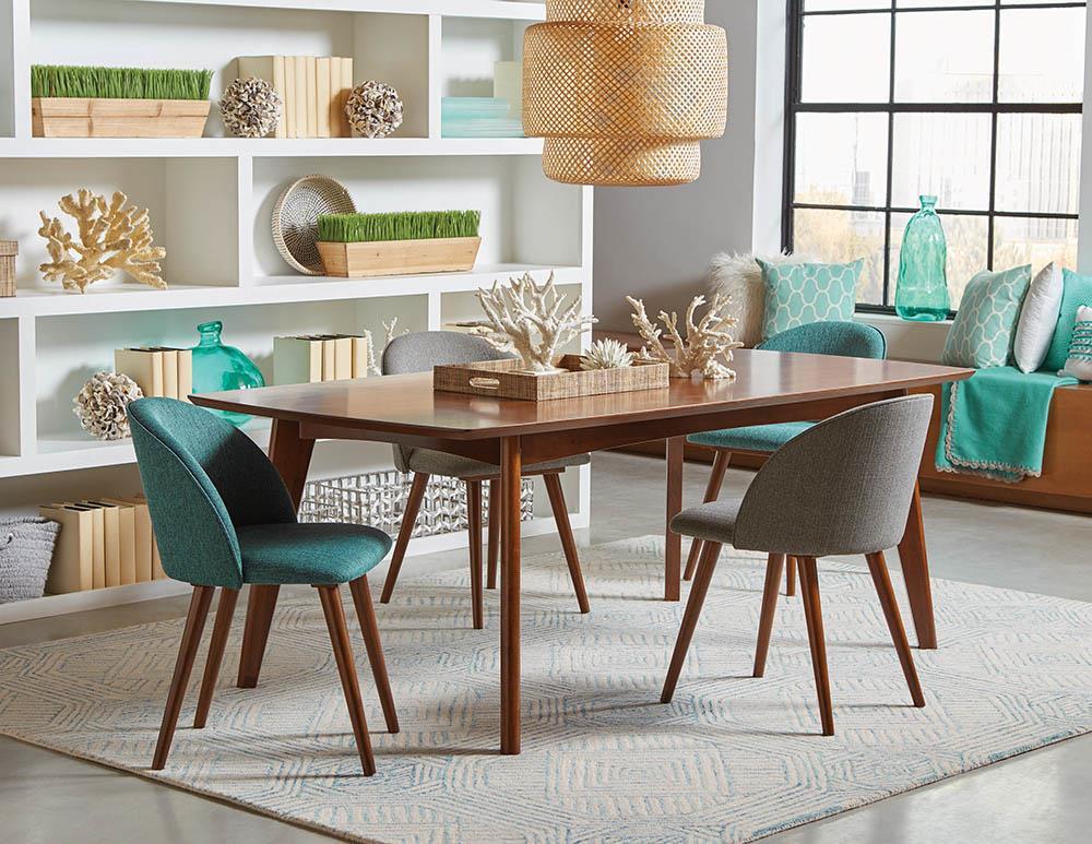 Jedda Oval Dining Table Dark Walnut - Luxury Home Furniture (MI)