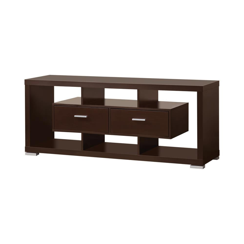 Casey 2-drawer Rectangular TV Console Cappuccino - Luxury Home Furniture (MI)