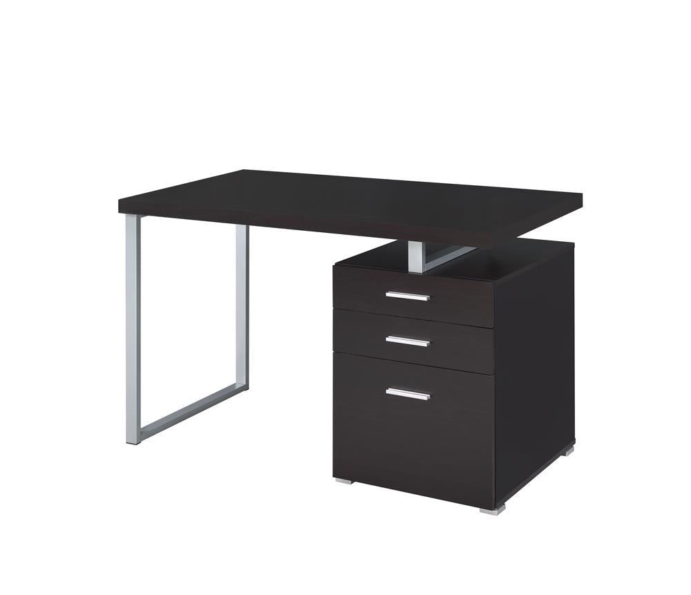 Brennan 3-drawer Office Desk Cappuccino - Luxury Home Furniture (MI)
