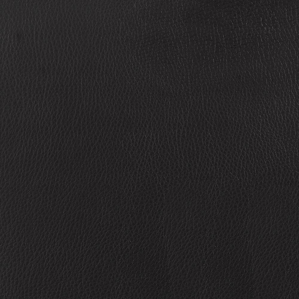 Bowman Round Upholstered Ottoman Black - Luxury Home Furniture (MI)