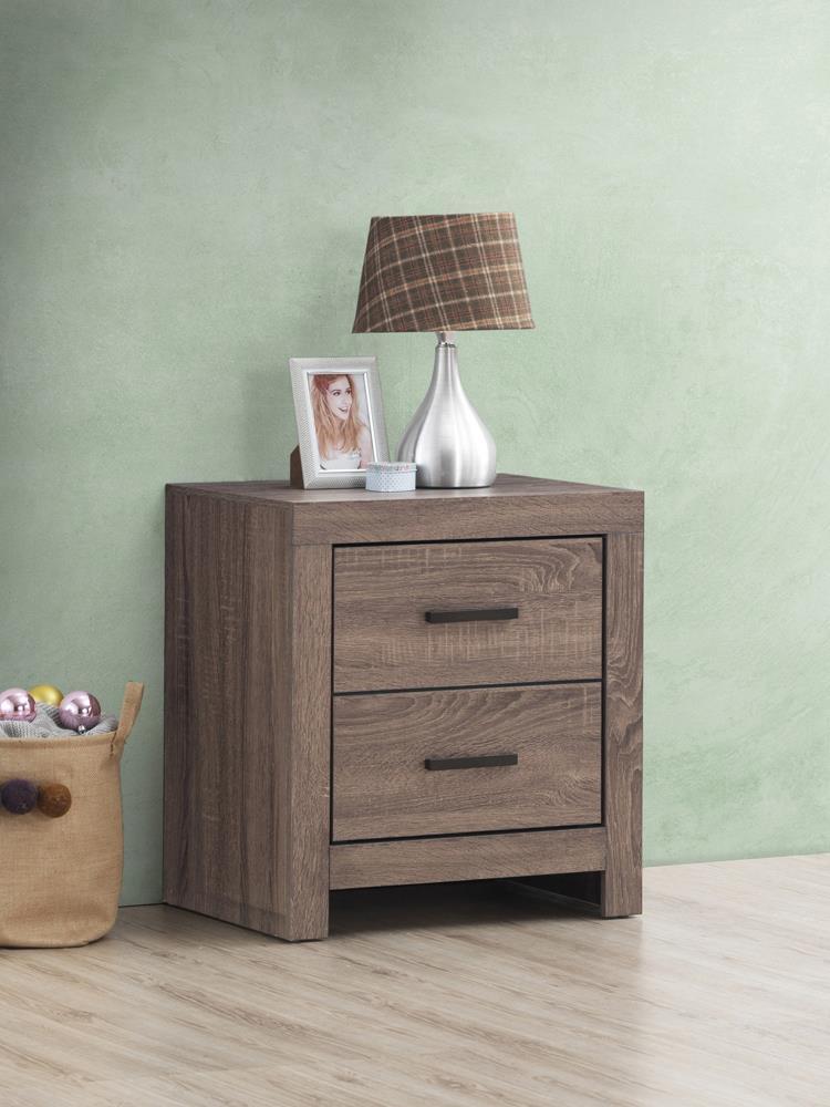 Brantford 2-drawer Nightstand Barrel Oak - Luxury Home Furniture (MI)