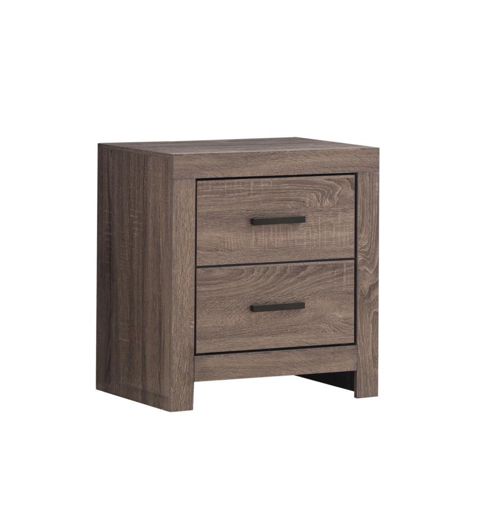Brantford 2-drawer Nightstand Barrel Oak - Luxury Home Furniture (MI)