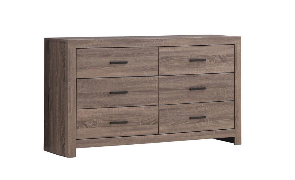 Brantford 6-drawer Dresser Barrel Oak - Luxury Home Furniture (MI)