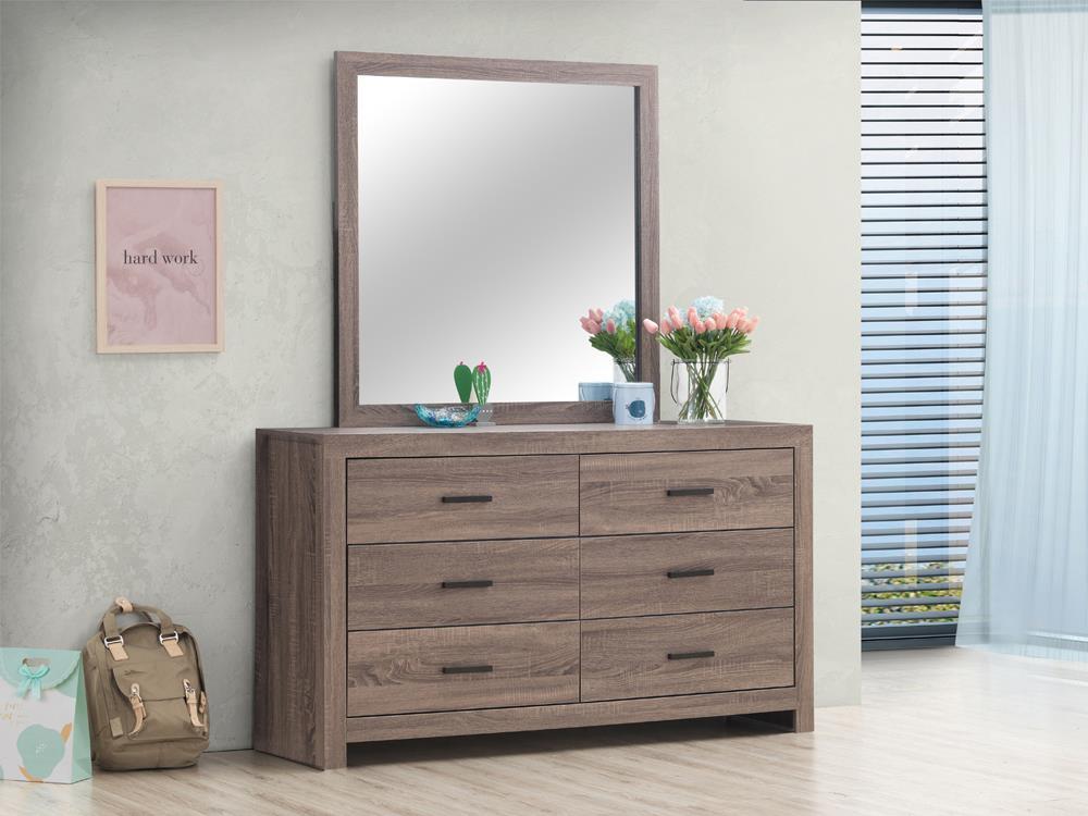 Brantford 6-drawer Dresser Barrel Oak - Luxury Home Furniture (MI)