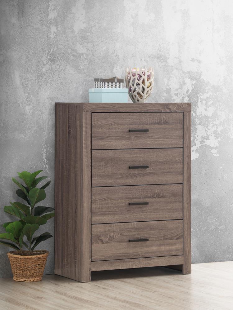 Brantford 4-drawer Chest Barrel Oak - Luxury Home Furniture (MI)