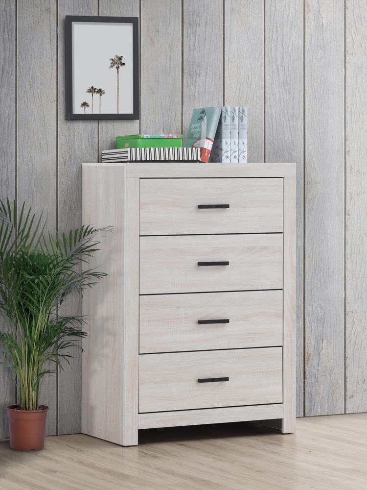 Brantford 4-drawer Chest Coastal White - Luxury Home Furniture (MI)