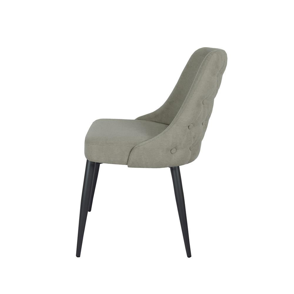 Cosmo Upholstered Curved Back Side Chairs (Set of 2) - Luxury Home Furniture (MI)