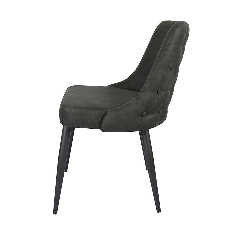 Cosmo Upholstered Curved Back Side Chairs (Set of 2) - Luxury Home Furniture (MI)
