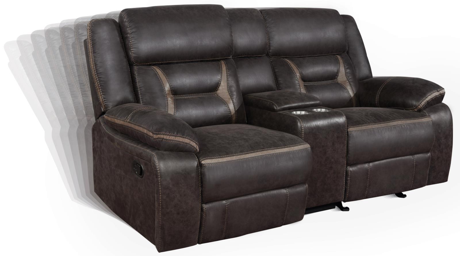 Greer Upholstered Tufted Back Glider Loveseat - Luxury Home Furniture (MI)